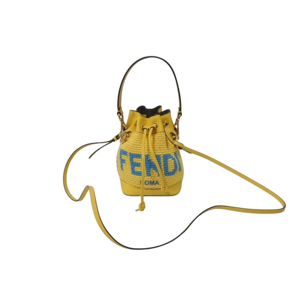 FENDI Montresor bag handbag shoulder yellow blue